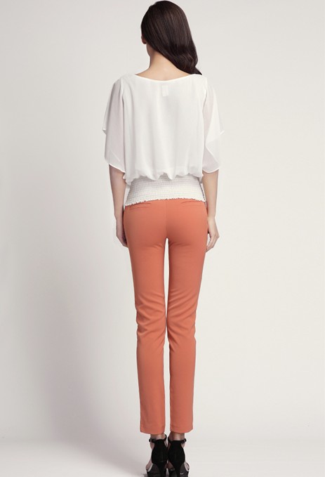 Slim Polyester pencil pants - Click Image to Close